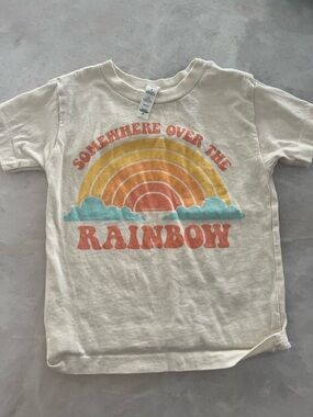 Somewhere Over the Rainbow short sleeved tee, 3t